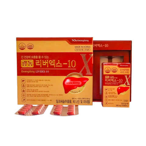 Viên uống hỗ trợ thải độc gan Kwangdong LiverX-10 Hàn Quốc - Giải pháp tự nhiên cho lá gan khỏe mạnh và cải thiện sức khỏe gan