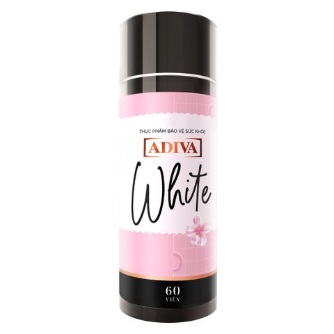 Viên Uống Trắng Da White Adiva 60 Viên - Hỗ Trợ Làm Sáng Da Tự Nhiên, Bảo Vệ Da Dưới Ánh Sáng Mặt Trời