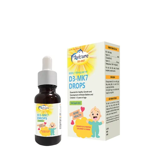 Vitamin D3 MK7 Avisure cho bé dạng nhỏ giọt