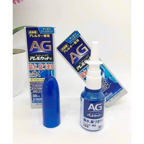 Xịt Mũi AG Nhật Bản 30ml - Hỗ Trợ Giảm Viêm Xoang, Viêm Mũi Dị Ứng, Cảm Giác Thoáng Khí Dễ Chịu