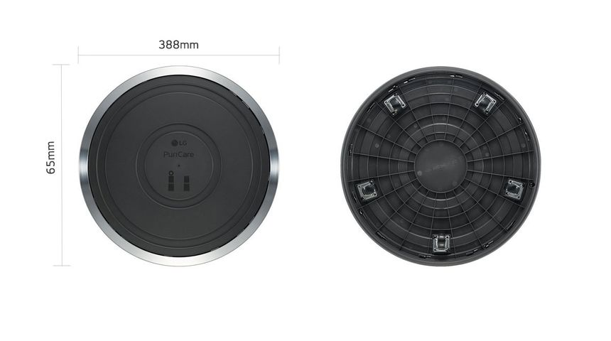 Bánh xe di chuyển máy lọc không khí LG Puricare 1 tầng PWH8DBB - Phụ kiện tiện lợi cho máy lọc không khí chính hãng.