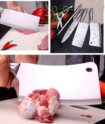 Bộ Dao Inox Seki 6 Món Cao Cấp Nhật Bản - Bộ Dụng Cụ Nhà Bếp Bền Bỉ & Sắc Bén, Kèm Khay Đựng Sang Trọng