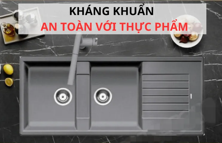Chậu Rửa Bát Đá Blancozia 8S 565.76.959 Màu Xám Ghi - Thiết Kế Cao Cấp Chịu Lực Từ Chất Liệu SILGRANIT PuraDur II