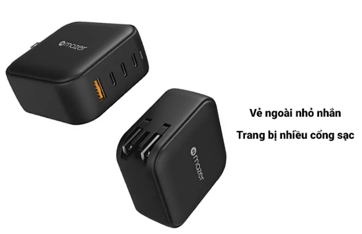 Củ Sạc Nhanh PD100W Mazer Infinite.BOOST SuperMINI GaN - 4 Cổng USB-C & USB-A, Thiết Kế Gọn Nhẹ, Sạc Nhanh Chống Quá Tải