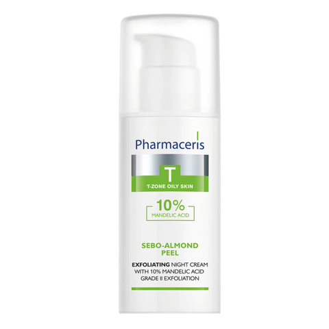 Kem Dưỡng 10% Axit Mandelic Pharmaceris Sebo-Almond Peel - Giúp Trẻ Hóa Da Dầu Mụn, Làm Dịu Mụn, Giảm Bã Nhờn, 50ml