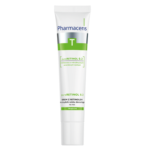 Kem Pure Retinol 0.3 Pharmaceris - Kem Trị Mụn Hỗ Trợ Tái Tạo Làn Da Nhờn, Đẩy Lùi Mụn Trứng Cá, Mang Lại Da Mịn Màng 40ml