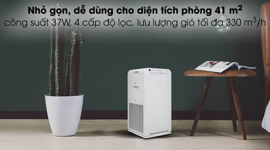 Máy Lọc Không Khí Daikin MC55UVM6-7 - Công Nghệ Streamer 4 Cấp Lọc, Diện Tích 45m2, Điều Khiển Từ Xa, Hút Gió 3 Hướng, Lọc Bụi PM2.5
