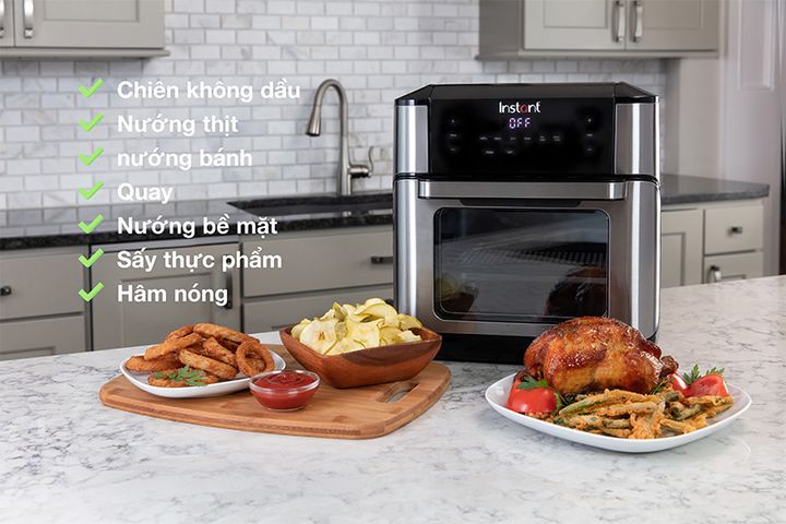 Nồi Chiên Không Dầu 7in1 Instant Pot Vortex Plus 10L - Dung Tích Lớn, 7 Chức Năng Đa Dạng, Dễ Sử Dụng, Thực Phẩm Chín Giòn Ngon