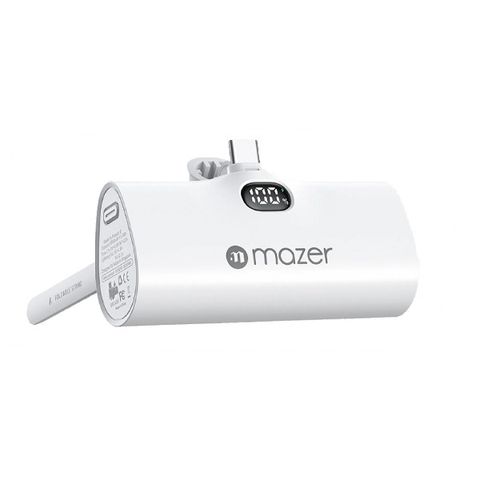 Pin Sạc Dự Phòng Mazer SuperMini 5000mAh USB-C - Sạc Nhanh 20W, Thiết Kế Nhỏ Gọn, Phù Hợp Với Thiết Bị Apple, Đen Trắng