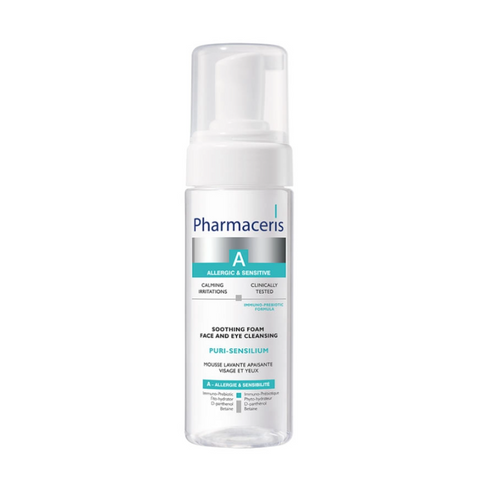 Sữa Rửa Mặt Tạo Bọt Pharmaceris Puri-Sensilium Dịu Nhẹ 150ml - Làm Sạch Da Nhạy Cảm, Hỗ Trợ Phục Hồi Độ Ẩm, Không Xà Phòng