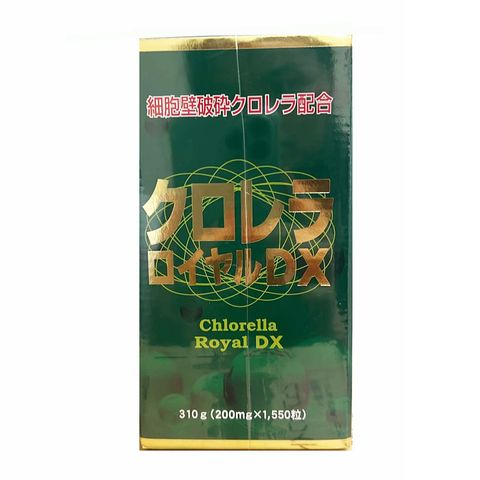 Tảo lục Chlorella Royal DX Nhật Bản 1550 viên - Hỗ trợ tiêu hóa, làm đẹp da, hỗ trợ sức khỏe tự nhiên cho người ăn chay
