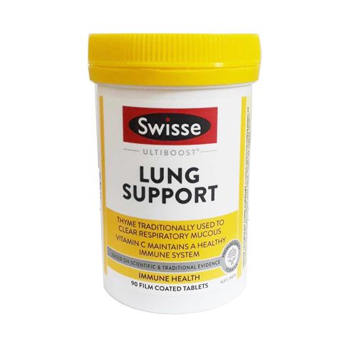 Viên Swisse Lung Health Support - Hỗ Trợ Tăng Cường Hệ Hô Hấp, Giải Quyết Vấn Đề Kháng Viêm, Giúp Phổi Khỏe Mạnh - Hộp 90 Viên
