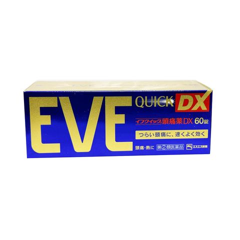 Viên uống hạ sốt Eve Quick DX 60 viên - Hỗ trợ giảm đau, cảm cúm hiệu quả từ Nhật Bản, dễ uống cho mọi người trên 15 tuổi