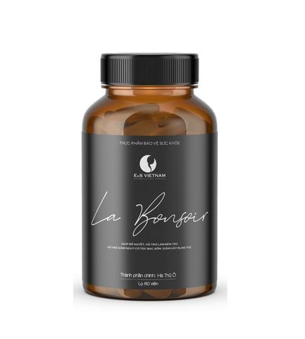 Viên Uống Hỗ Trợ Trẻ Hóa Tóc La Bonsoir - Giải Pháp Cải Thiện Rụng Tóc, Tóc Mỏng, Đen Khỏe Từ Cao Hà Thủ Ô Đỏ