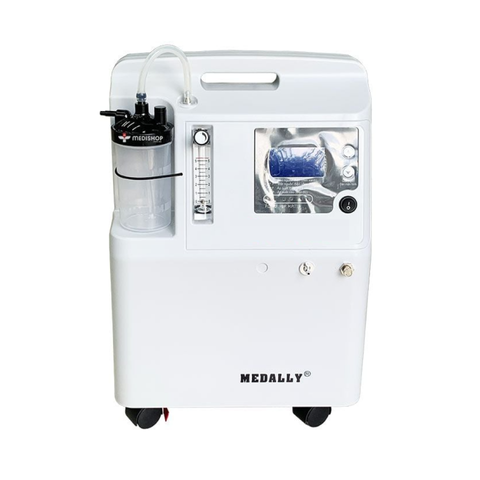 Máy Tạo Oxy Medally 5 Lít 350W - Thiết Bị Y Tế Chăm Sóc Sức Khỏe, Lưu Lượng Oxy 0.5-5 Lít/Phút, Độ Tinh Khiết 93%