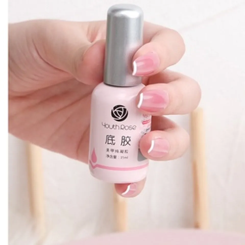 Base Gel Liên Kết Móng Hoa Hồng Youth Rose 15ml - Duy Trì Sơn Gel Bền Lâu, Chống Trầy Xước cho Móng Tay Bóng Mịn