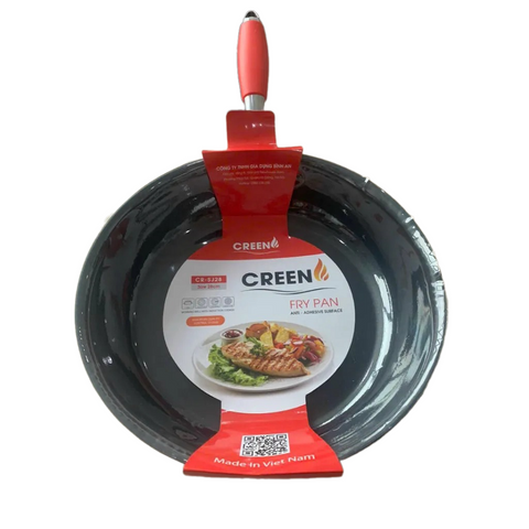 Chảo Inox Chống Dính 5 Lớp Creen - Chảo Chống Dính Cao Cấp 20-30cm Dùng Cho Bếp Từ, Gas, Hồng Ngoại