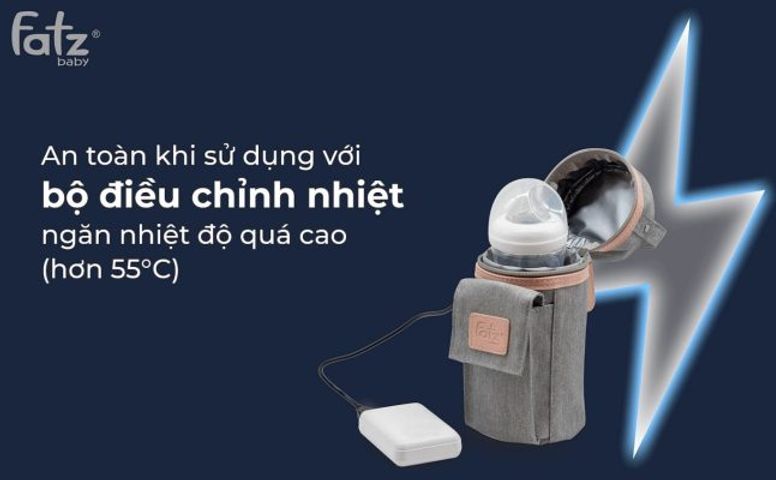 Máy Hâm Sữa Xách Tay Fatzbaby Ready 3-FB3103SL - Tiện Lợi, Thiết Kế Gọn Nhẹ, Dùng USB, Hâm Nóng Mọi Lúc Mọi Nơi