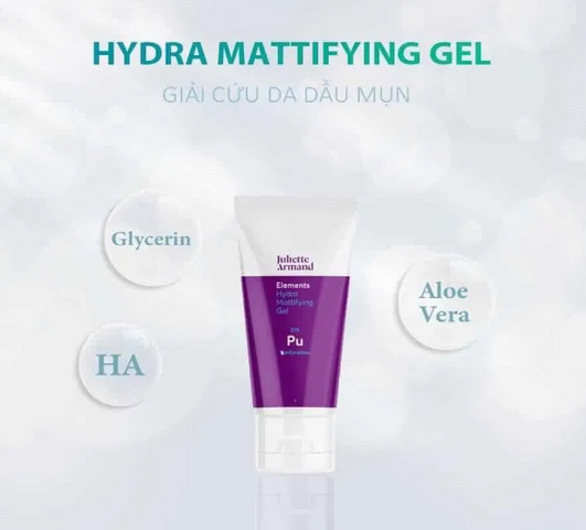 Gel Dưỡng Ẩm Kiểm Soát Dầu Juliette Armand Hydra Mattifying 50ml - Giải Pháp Cho Da Dầu Mụn, Khô Ráo, Mềm Mịn
