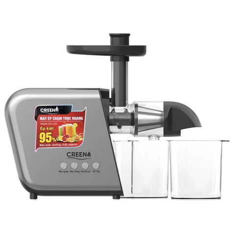 Máy Ép Chậm Trục Ngang Creen CRJ-250 - Công Nghệ Ép Hiện Đại 250W Bảo Toàn Dưỡng Chất - Máy Ép Trái Cây Sạch Sẽ Tiện Lợi