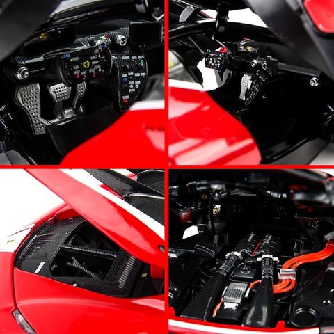 Mô hình siêu xe Ferrari FXX K EVO 1:18 Bburago Signature - Siêu xe mô phỏng chi tiết hoàn hảo, trang trí nhà cửa độc đáo cho tín đồ xe hơi.