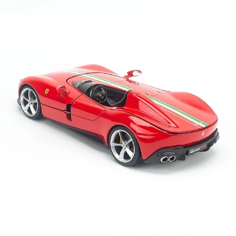 Mô hình siêu xe Ferrari Monza SP1 1:18 Bburago - Mô phỏng chi tiết, xe mở cửa & cốp, trang trí nhà cửa tạo nét sang trọng
