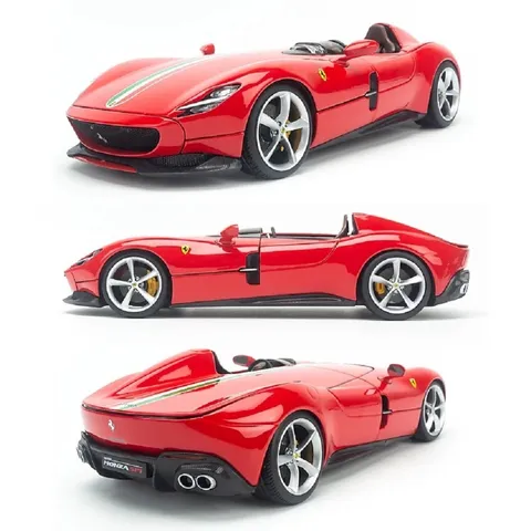 Mô hình siêu xe Ferrari Monza SP1 1:18 Bburago - Mô phỏng chi tiết, xe mở cửa & cốp, trang trí nhà cửa tạo nét sang trọng