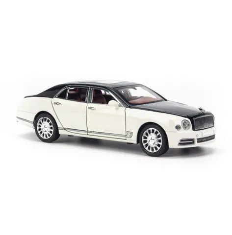 Mô hình xe Bentley Mulsanne tỉ lệ 1:24 Chezhi - Mô hình xe sang chảnh, mở cửa, đèn LED và âm thanh - Quà tặng hoàn hảo cho tín đồ xe hơi