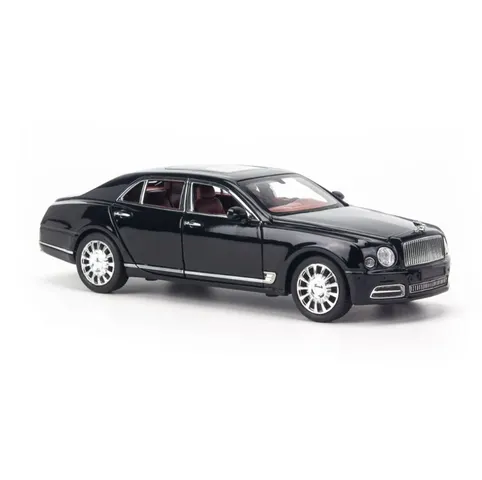 Mô hình xe Bentley Mulsanne tỉ lệ 1:24 Chezhi - Mô hình xe sang chảnh, mở cửa, đèn LED và âm thanh - Quà tặng hoàn hảo cho tín đồ xe hơi