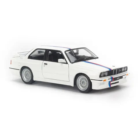 Mô hình xe BMW M3 E30 1988 tỉ lệ 1:24 Bburago - Chi tiết hoàn hảo, trang trí nhà cửa, sưu tầm xe ô tô mini, quà tặng đam mê xe hơi