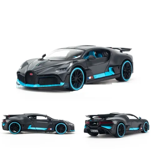Mô hình xe Bugatti Divo Matte Black tỉ lệ 1:24 - Chi tiết hoàn hảo từ Maisto, quà tặng lý tưởng cho người đam mê xe hơi.