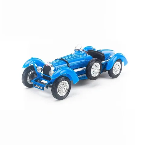 Mô hình xe Bugatti Type 59 1934 tỉ lệ 1:18 Bburago - Xe mô hình kim loại đúc cao cấp, bánh xe đánh lái, quà tặng ấn tượng cho tín đồ xe hơi.