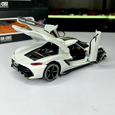 Mô Hình Xe Đua Koenigsegg Jesko 1:24 Chezhi - Mô Hình Độc Đáo, Thiết Kế Mạnh Mẽ, Trang Trí Nội Thất Hoặc Quà Tặng