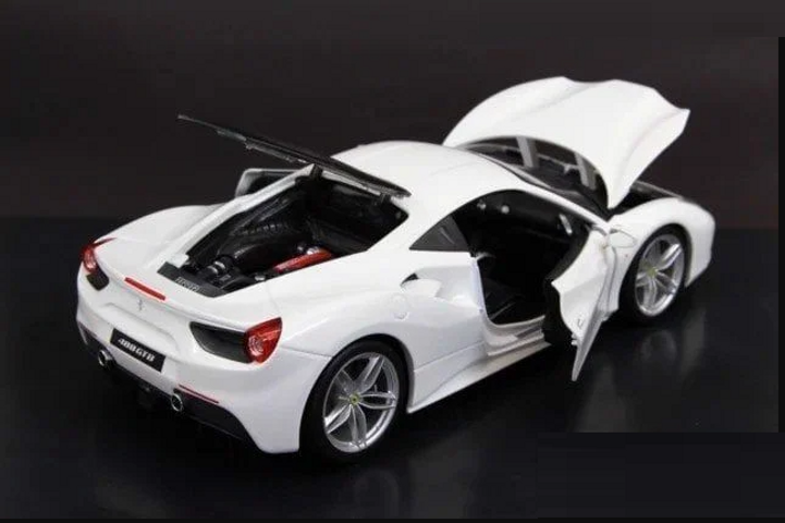 Mô Hình Xe Ferrari 488 GTB Tỉ Lệ 1:18 Bburago - Mô Phỏng Đường Nét Thể Thao Sắc Nét, Quà Tặng Độc Đáo Cho Người Yêu Xe