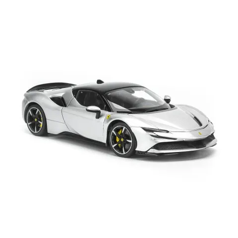 Mô Hình Xe Ferrari SF90 Stradale Tỉ Lệ 1:18 Bburago - Xe Siêu Nhân Độc Đáo, Trưng Bày Đẹp Mắt, Mẫu Đồ Chơi Hot 2024