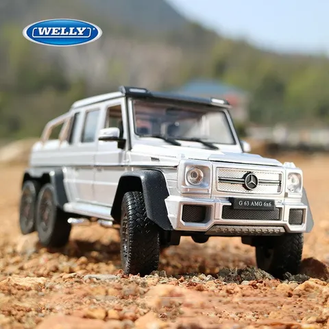 Mô Hình Xe Ô Tô Mercedes Benz G63 AMG 6x6 Tỉ Lệ 1:24 Welly - Thiết Kế Chi Tiết, Chất Liệu Cao Cấp, Quà Tặng Độc Đáo Cho Yêu Thích Xe Hơi