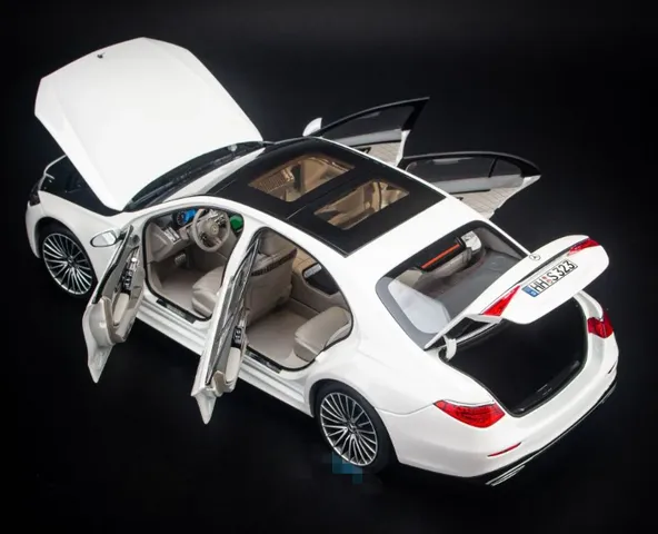Mô Hình Xe Ô Tô Mercedes-Benz S-Class W223 2021 Tỉ Lệ 1:18 - Norev Mẫu Chất Lượng Cao, Chi Tiết Tinh Xảo, Cửa Mở Được
