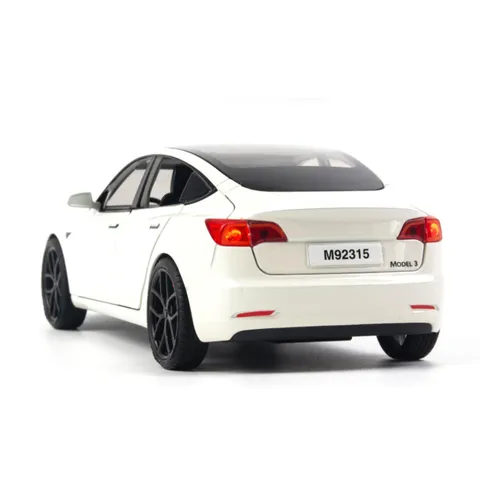 Mô Hình Xe Ô Tô Tesla Model 3 Tỉ Lệ 1:24 XLG - Chi Tiết Tinh Xảo, Mở 4 Cửa, Quà Tặng Độc Đáo cho Fan Xe Hơi