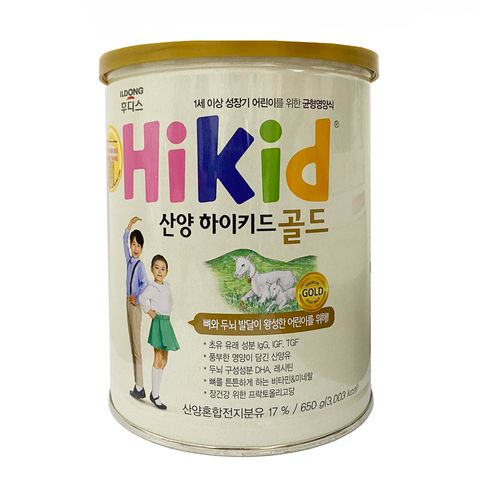 Sữa Dê Hikid Gold Hàn Quốc 650g - Hỗ Trợ Tăng Chiều Cao Cho Bé 1-9 Tuổi, Bổ Sung Dinh Dưỡng Tự Nhiên, Giúp Xương Khỏe Mạnh