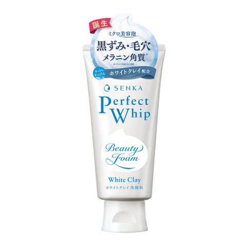 Sữa Rửa Mặt Senka Perfect White Clay 120g - Làm Sạch Sâu, Đất Sét Trắng, Cung Cấp Độ Ẩm, Giúp Da Sáng Rạng Rỡ Nhật Bản