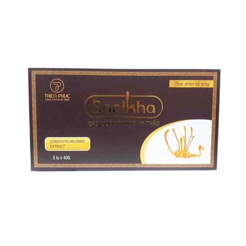 Cao Đông Trùng Hạ Thảo Banikha Thiên Phúc - Tăng Cường Miễn Dịch, Phục Hồi Sức Khỏe - Dạng Cao Dễ Dàng Hấp Thu 3 Lọ x 40g