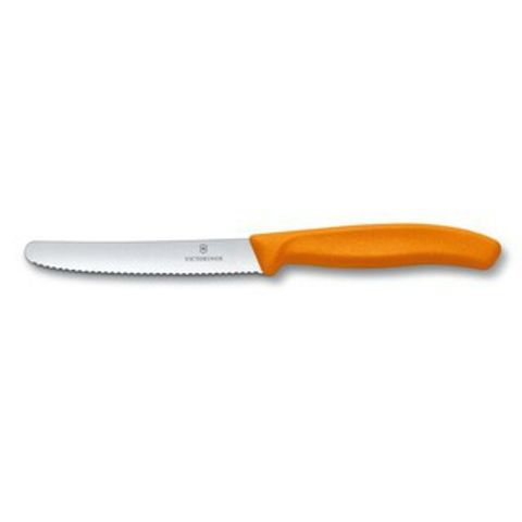 Dao Gọt Lưỡi Răng Cưa Victorinox 11cm - Dụng Cụ Nhà Bếp Đa Năng Cắt Chính Xác Cho Cà Chua và Xúc Xích
