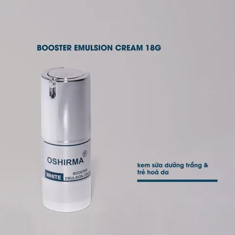 Kem dưỡng trắng da Oshirma Re-X White Booster Emulsion Cream - Sữa dưỡng thể nhẹ, cải thiện sắc da, độ ẩm và phục hồi da