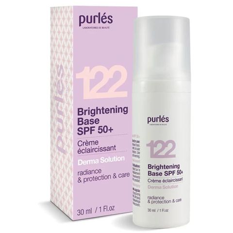 Kem Nền Chống Nắng Purles 122 Brightening Base SPF 50+ - Bảo Vệ Da, Làm Sáng Tông Màu, Chất Kem Mỏng Nhẹ, Thích Hợp Mọi Loại Da