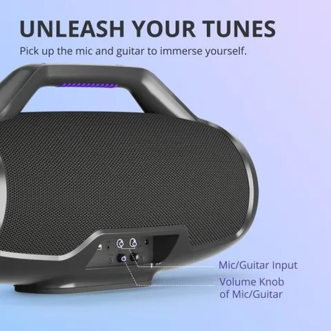 Loa Bluetooth Tronsmart Bang Max 130W - Loa Di Động Chống Nước IPX6, Cổng Micro Và Guitar, Âm Thanh Mạnh Mẽ Cho Bữa Tiệc Ngoài Trời