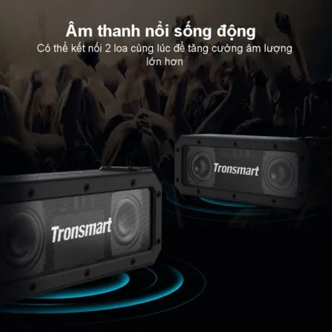 Loa Bluetooth Tronsmart Element Force+ 40W Chống Nước IPX7 - Âm Bass Sâu, Thiết Kế Gọn Nhẹ, Kết Nối Bluetooth 5.0, Thời Gian Phát 15 Giờ