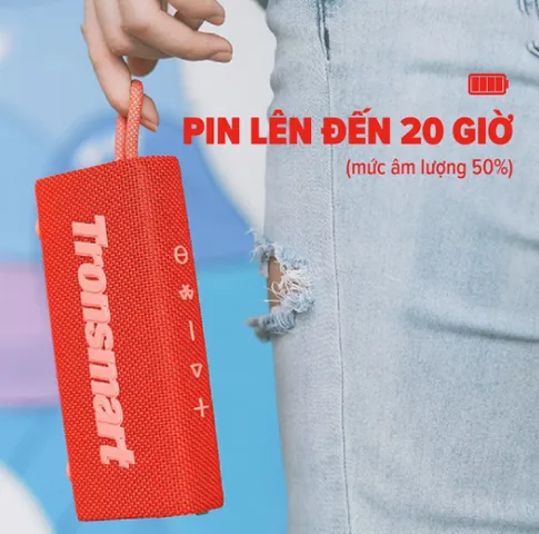 Loa Bluetooth Tronsmart Trip 10W - Pin 20h, Chống Nước IPX7, Âm Thanh Rõ Nét - Loa Di Động Gọn Nhẹ, Kết Nối Bluetooth 5.3