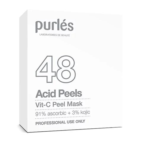 Mặt Nạ Dưỡng Sáng Trẻ Hóa Da Purles 48 Vit-C Pell Mask - Vitamin C Chống Lão Hóa, Phù Hợp Mọi Loại Da, Dưỡng Da Sáng Mịn Màu