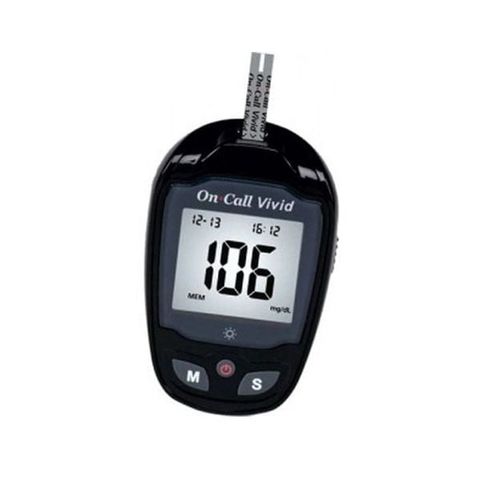 Máy Đo Đường Huyết Acon On-Call Vivid - Thiết Bị Kiểm Tra Đường Huyết Chính Xác Với Công Nghệ Cảm Biến Sinh Học, Phù Hợp Gia Đình 4 Người