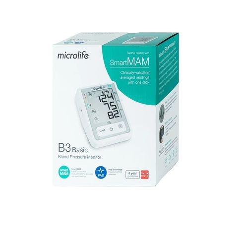 Máy Đo Huyết Áp Bắp Tay Microlife B3 Basic - Công Nghệ SmartMAM Đo Chính Xác, Thoải Mái Theo Dõi Sức Khỏe Tại Nhà